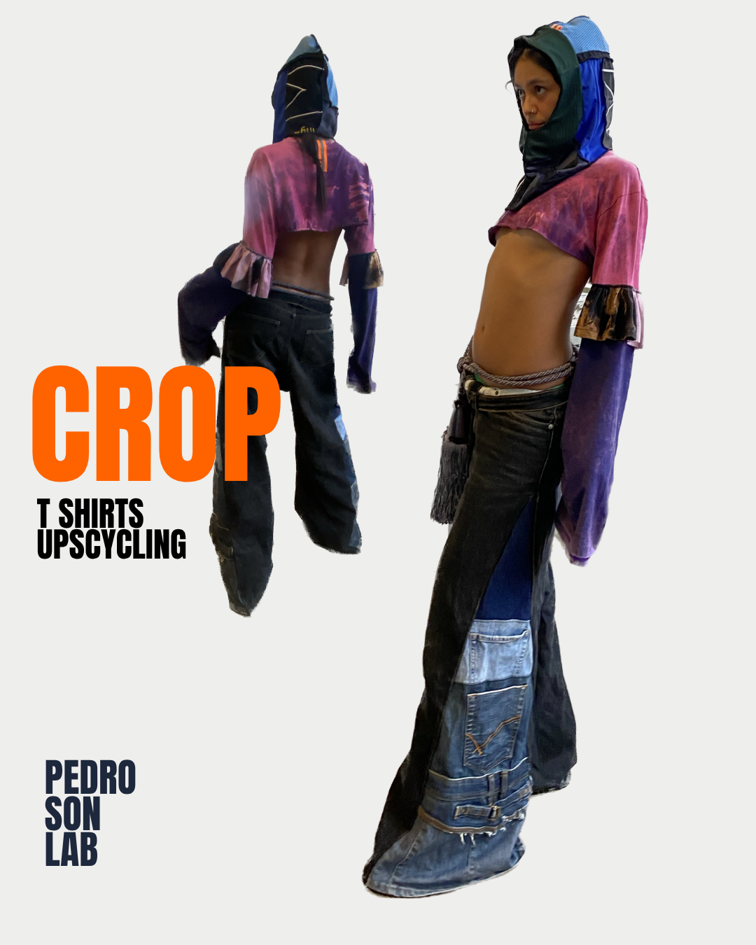 007/ Crop tshirt psicodelia